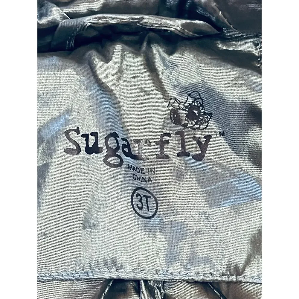 Sugar Fly Jacket/Down-Toddler-3T-Plum-Hood-quilted-light weight-Pack able-1161